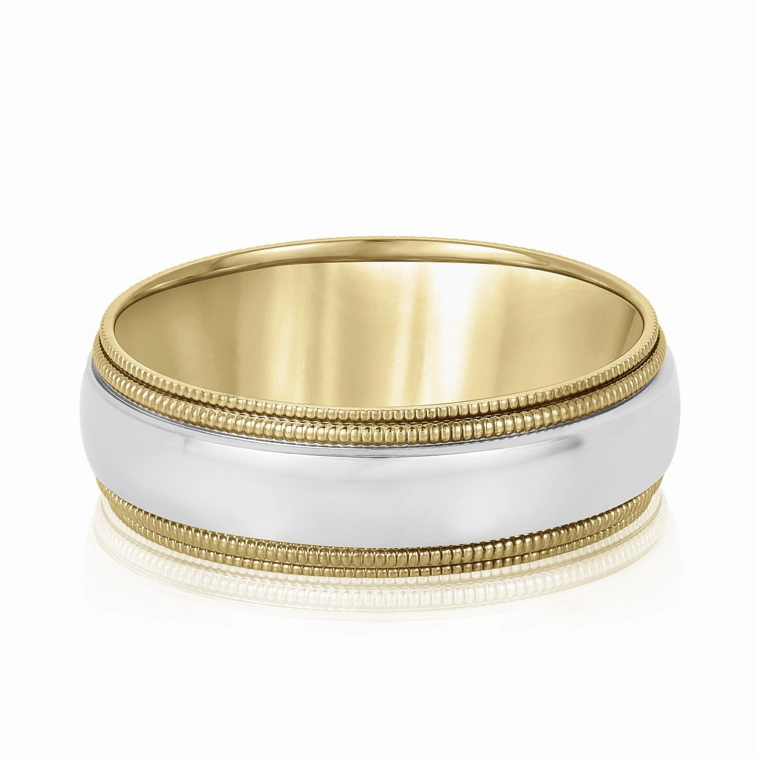 Comfort Fit Double Milgrain Men's Band