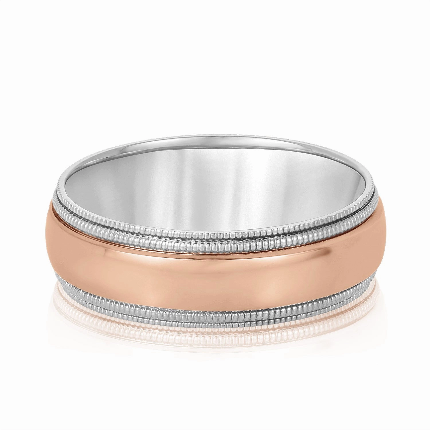 Comfort Fit Double Milgrain Men's Band