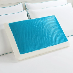 Comfort Memories Blue Wave Memory Foam and Gel Bed Pillow pillows,bed pillow,sleeping cushion