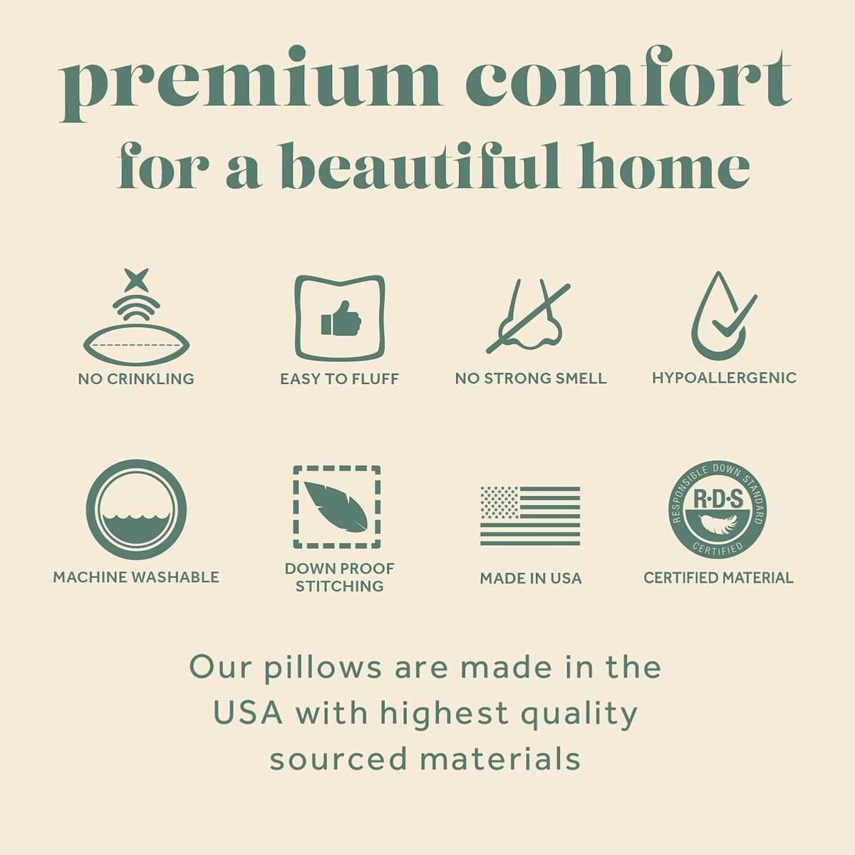 ComfyDown Bed Pillow for Sleeping, Goose Down and Feather Stuffing, with Premium Egyptian Cotton Cover - white