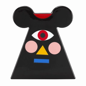 Conical Figurative Ceramic Vase | Qeeboo Oggian Mister Mouse Vase,Glass Vase