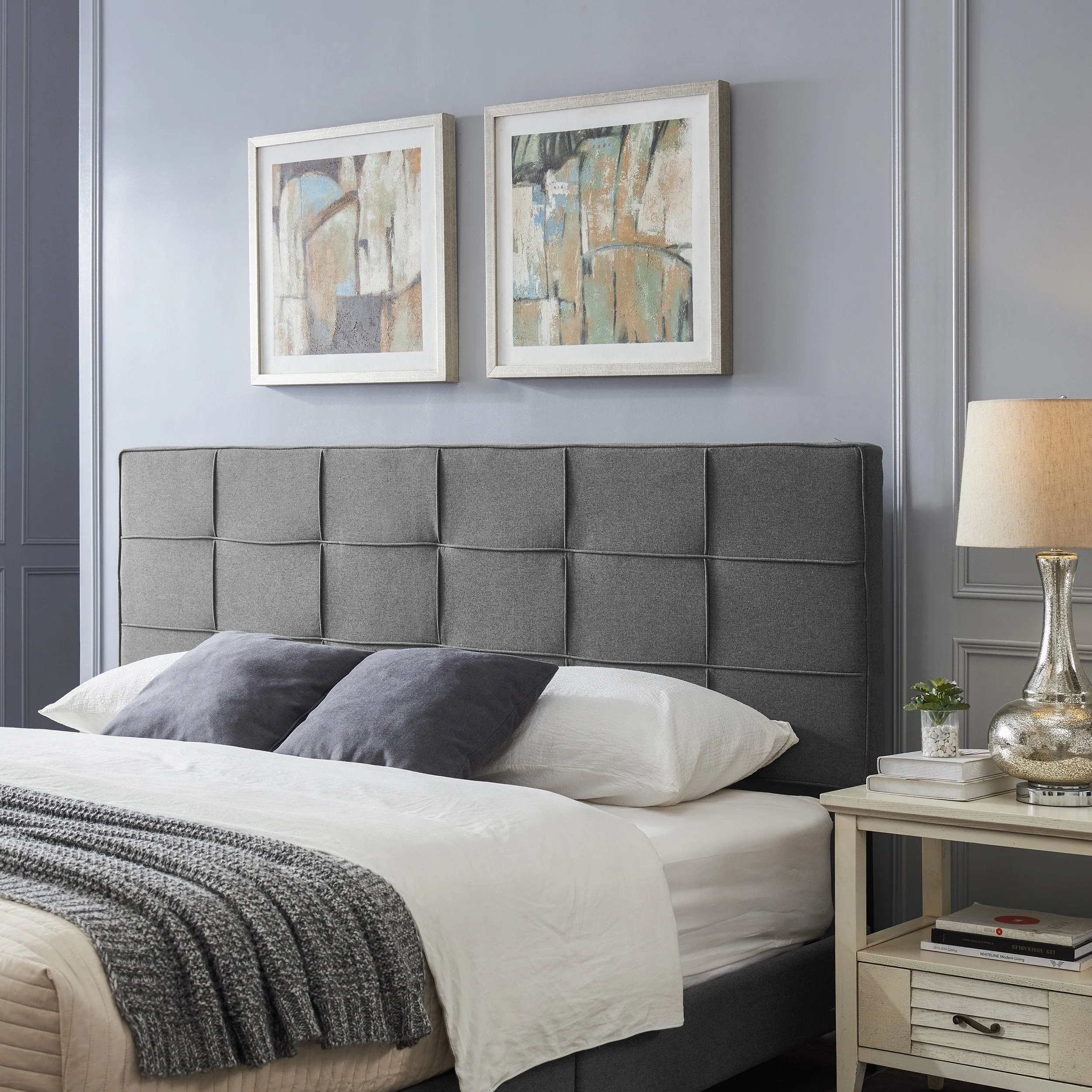 Contemporary Upholstered King/Cal King Headboard - NH531113 wood bed frame, upholstered bed