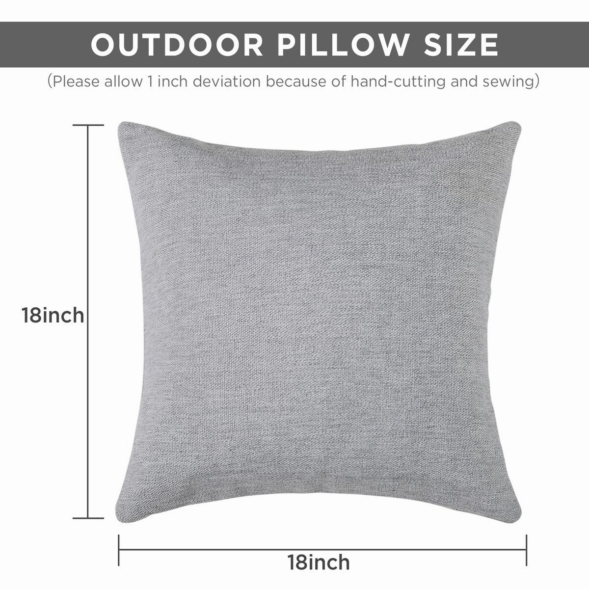 Cooling Outdoor Pillows with Pure Cotton Cover Set of 2