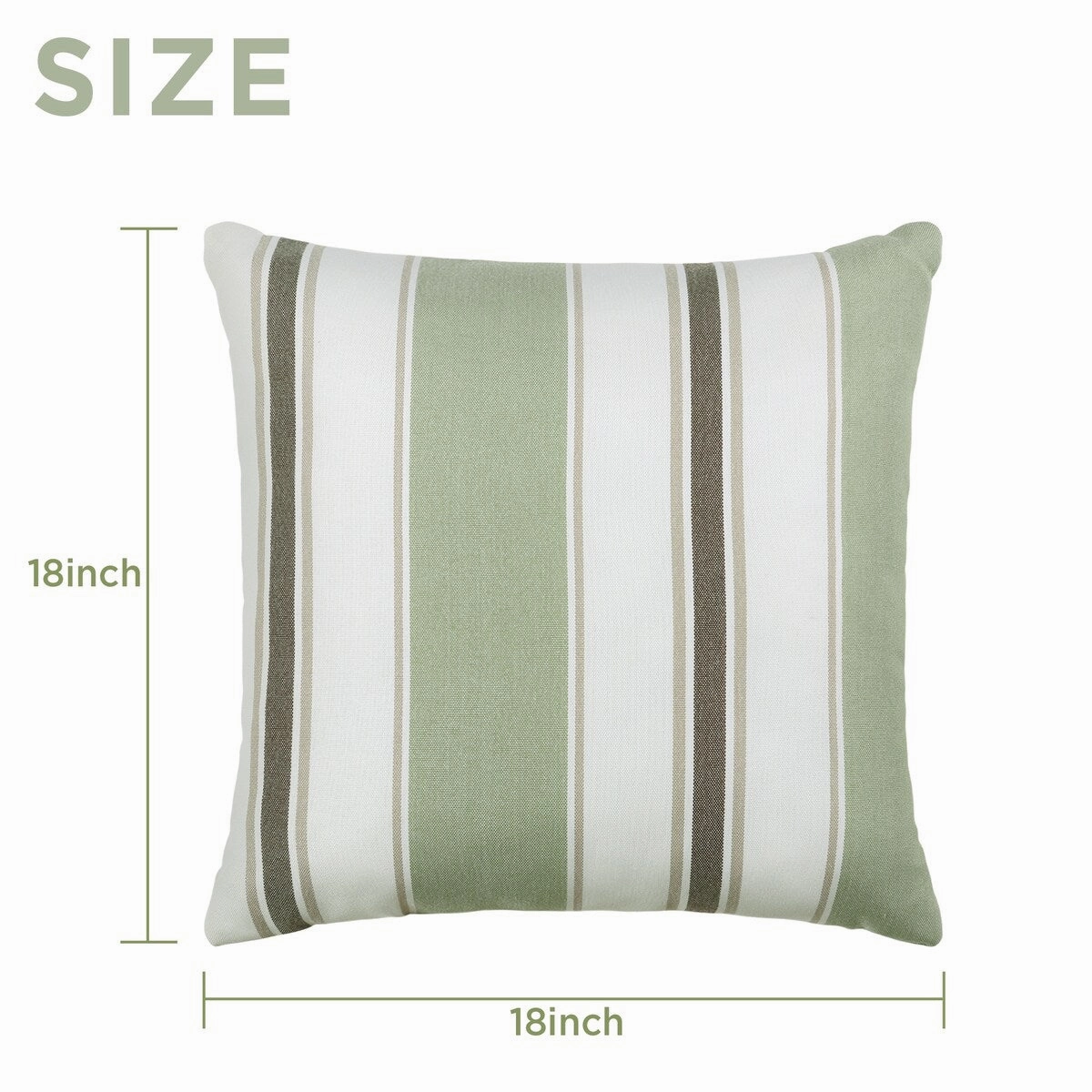 Cooling Outdoor Pillows with Pure Cotton Cover Set of 2