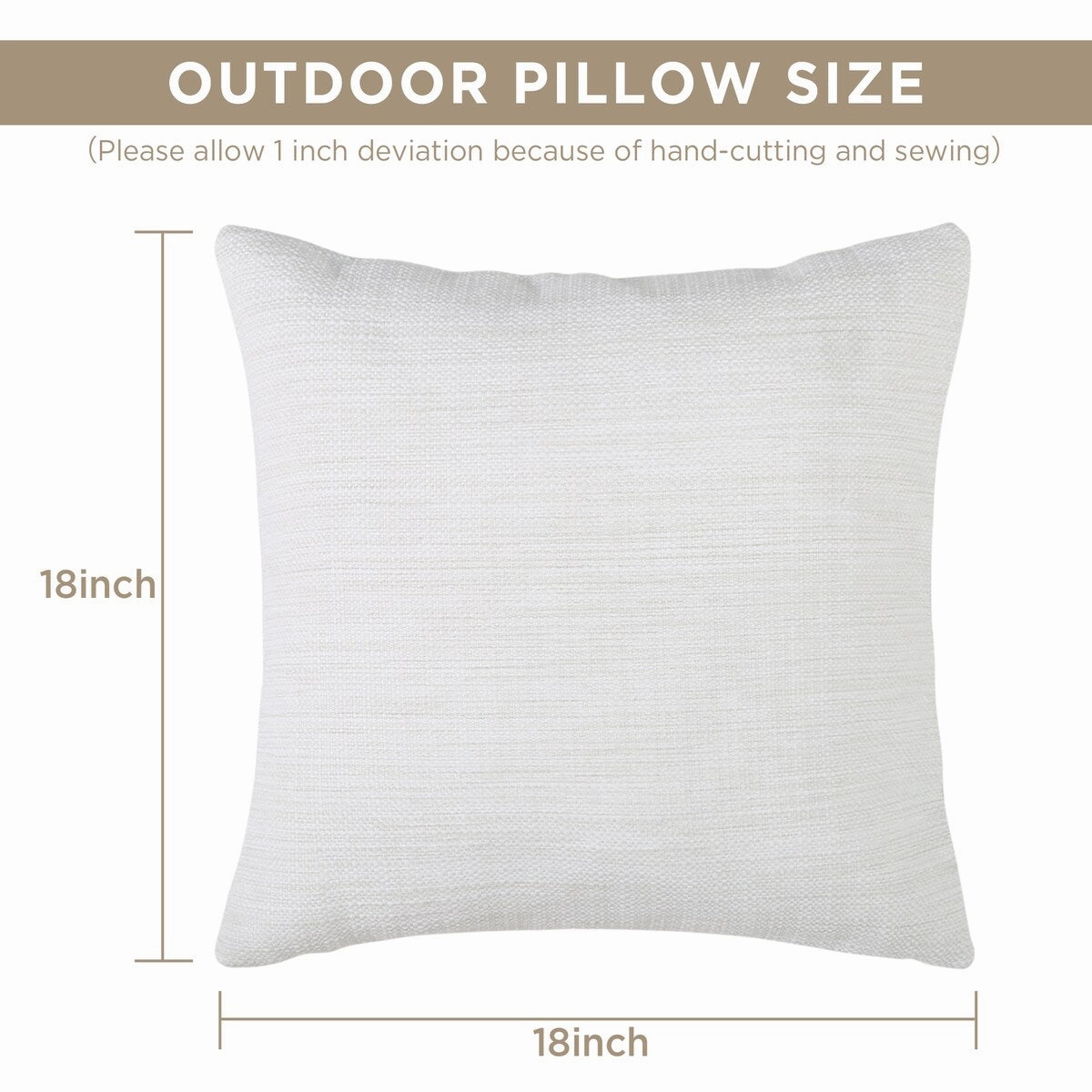 Cooling Outdoor Pillows with Pure Cotton Cover Set of 2