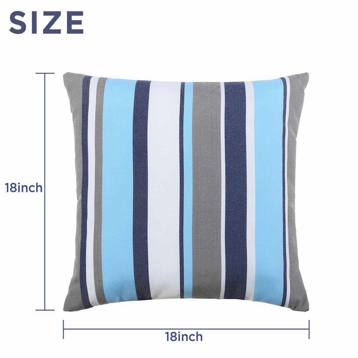 Cooling Outdoor Pillows with Pure Cotton Cover Set of 2