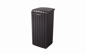 Copenhagen Outdoor Trash Can - Brown