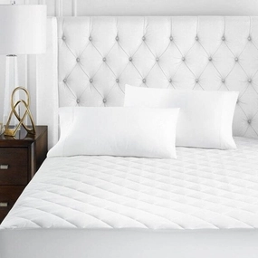 Copper Grove Attendorn White Mattress Pad mattress pads,mattress topper,bed protection
