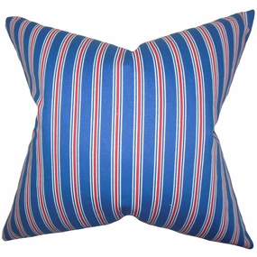 Corliss Stripes Euro Sham Blue pillowcases,cotton pillow covers,bed linen