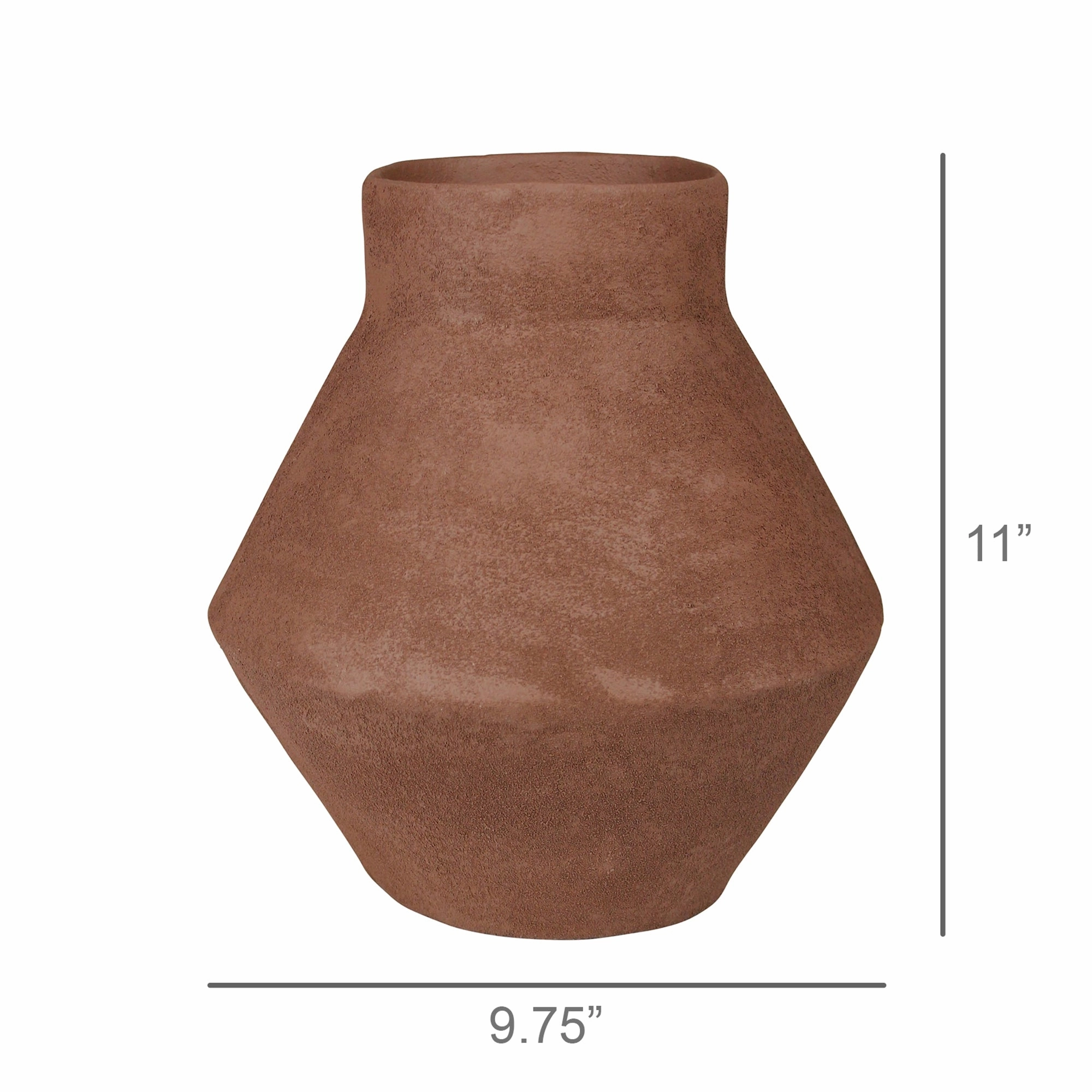 Corsica Angled Pot, Terra Cotta - Lrg