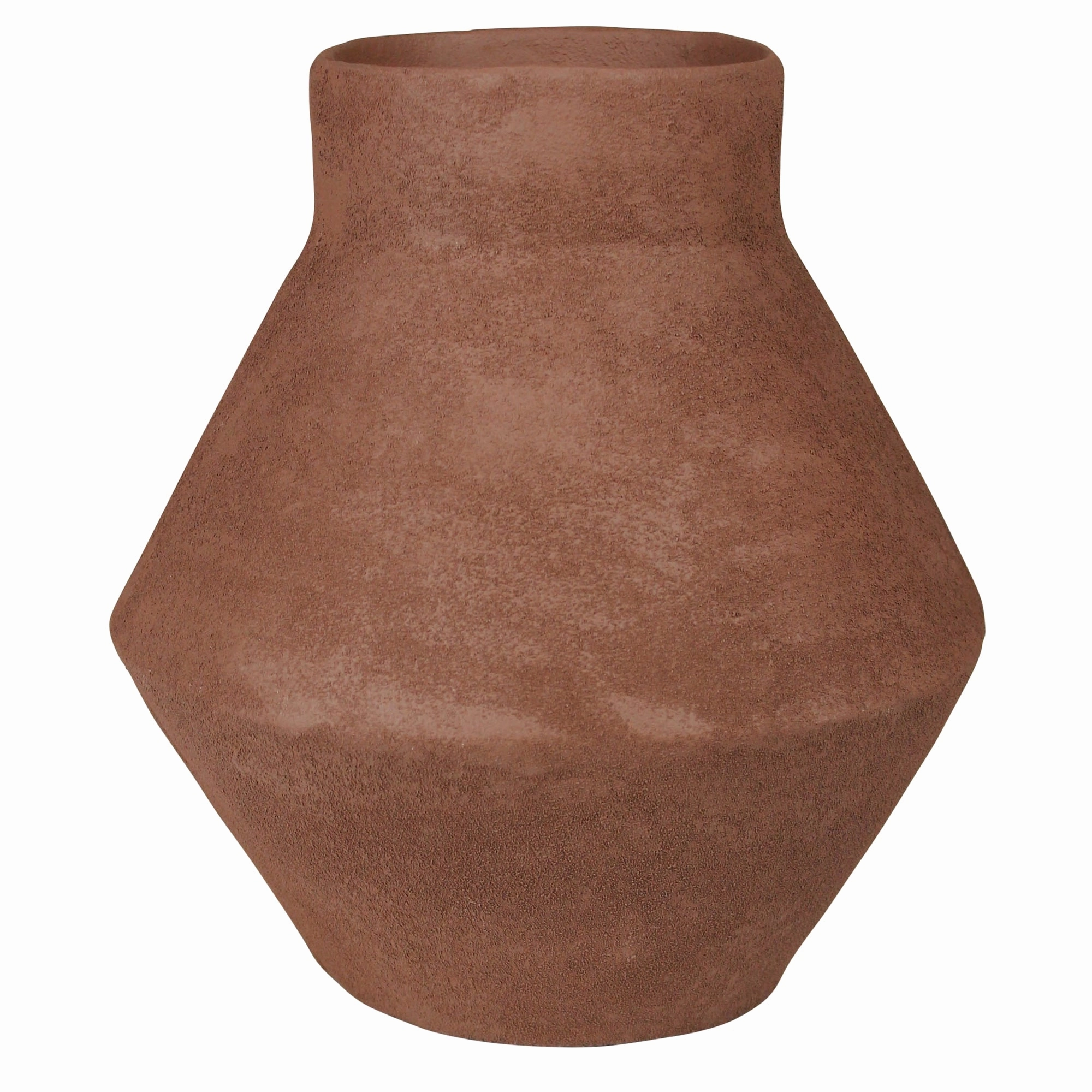 Corsica Angled Pot, Terra Cotta - Lrg Vase,Ceramic Vase