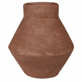 Corsica Angled Pot, Terra Cotta - Lrg Vase,Ceramic Vase