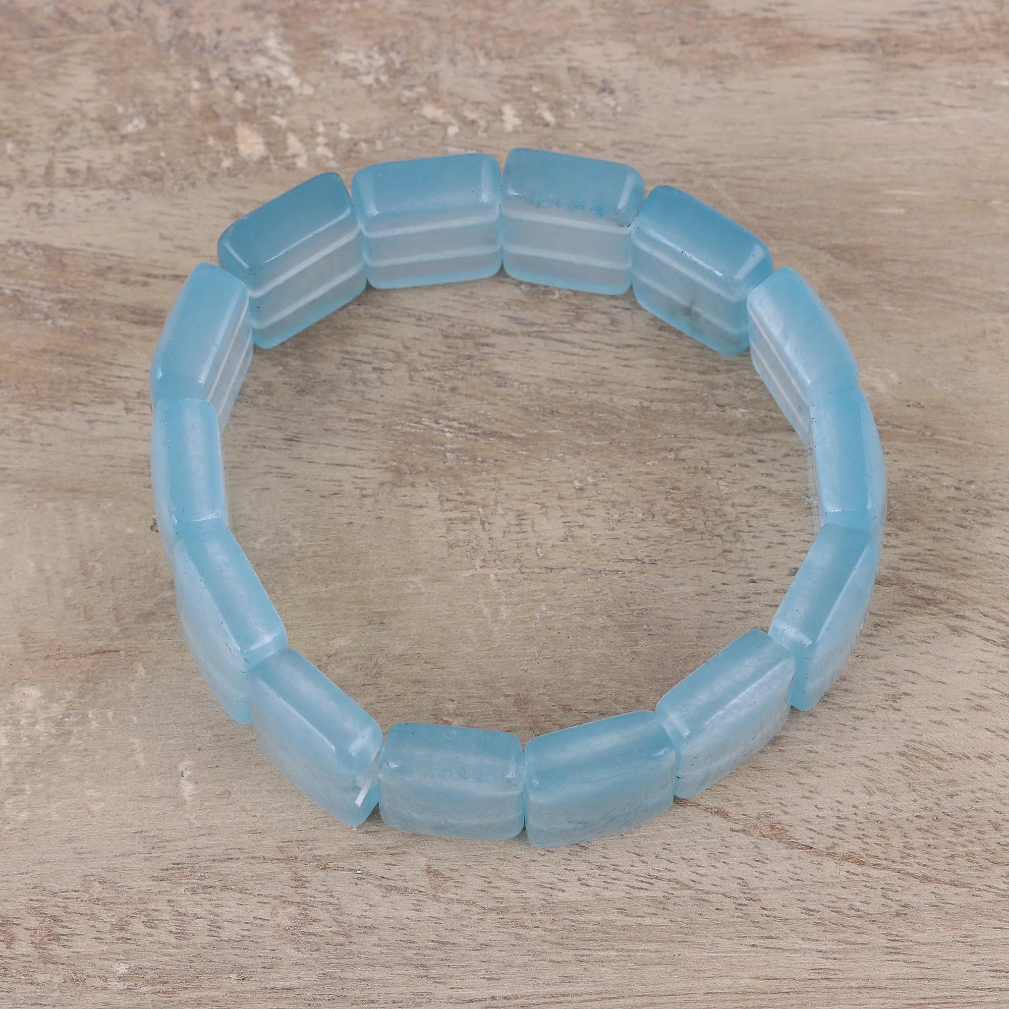 Cosmic Allure Handmade Aventurine Blue Cosmic Allure Beaded Bracelet