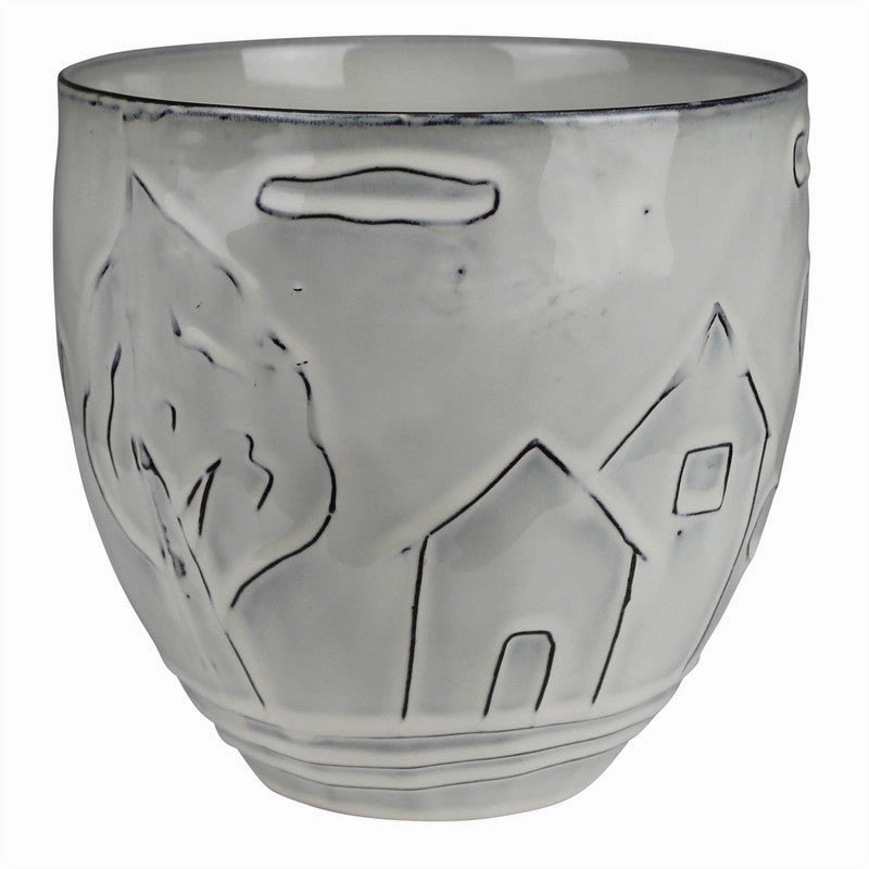 Costa Cachepot, Ceramic - Lrg