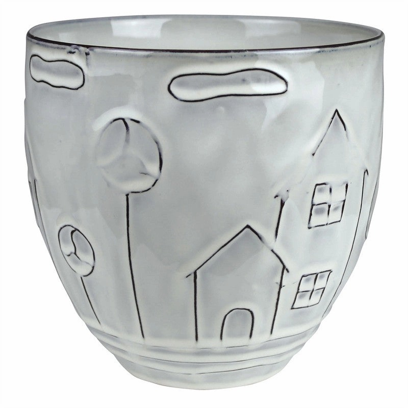 Costa Cachepot, Ceramic - Lrg