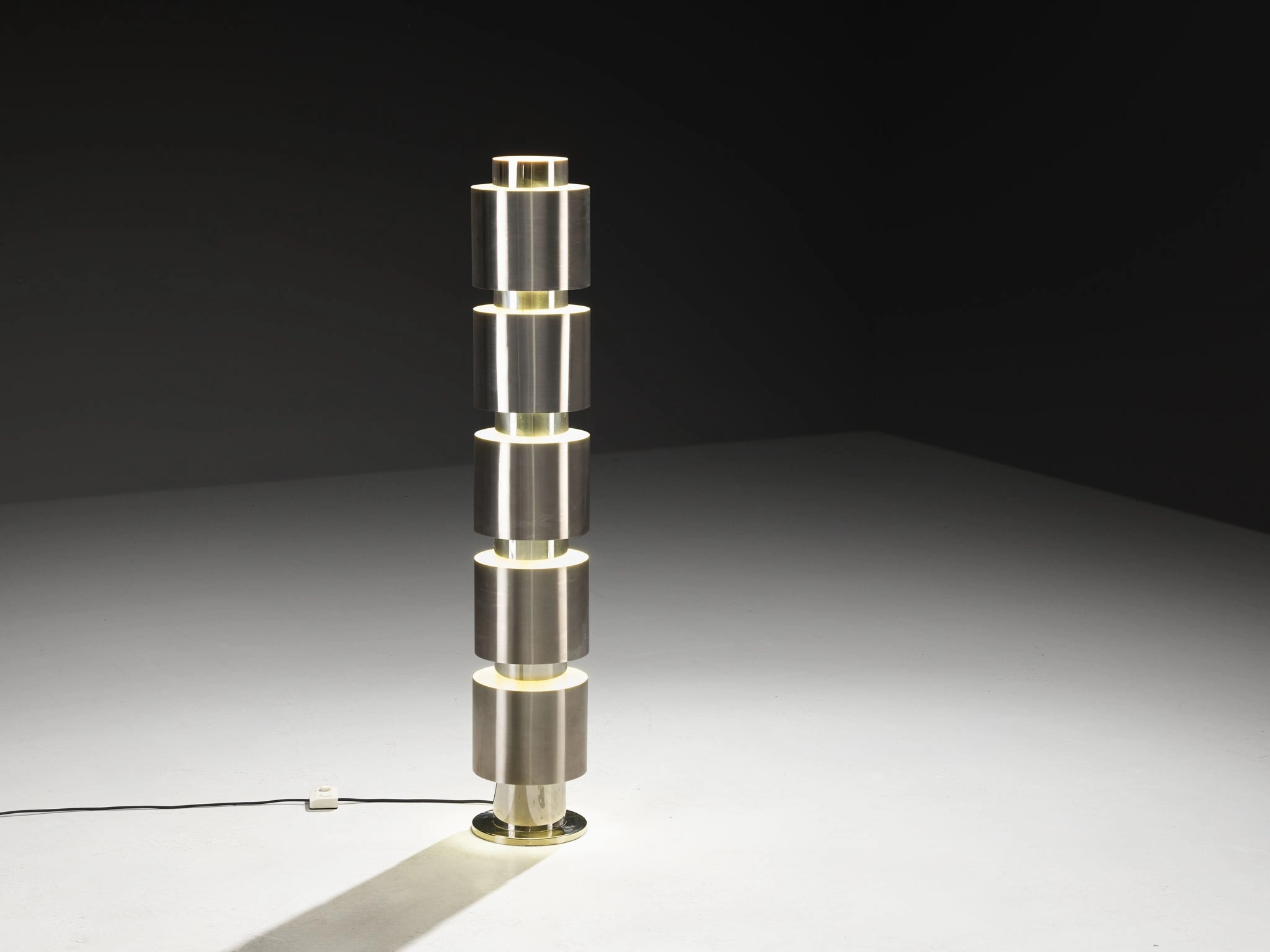 Costantino Persiani for Obor 'Calib' Floor Lamp in Stainless Steel