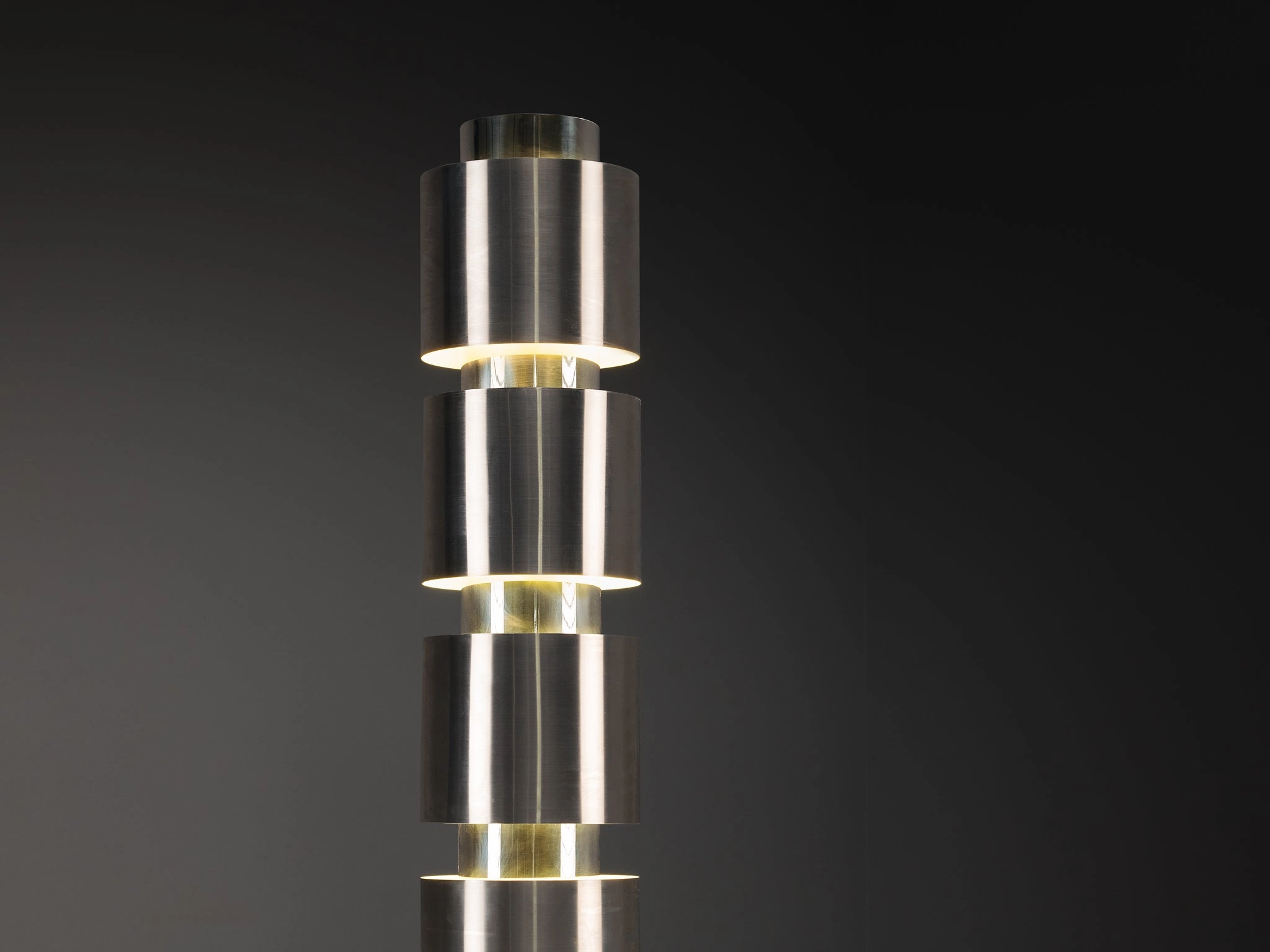 Costantino Persiani for Obor 'Calib' Floor Lamp in Stainless Steel