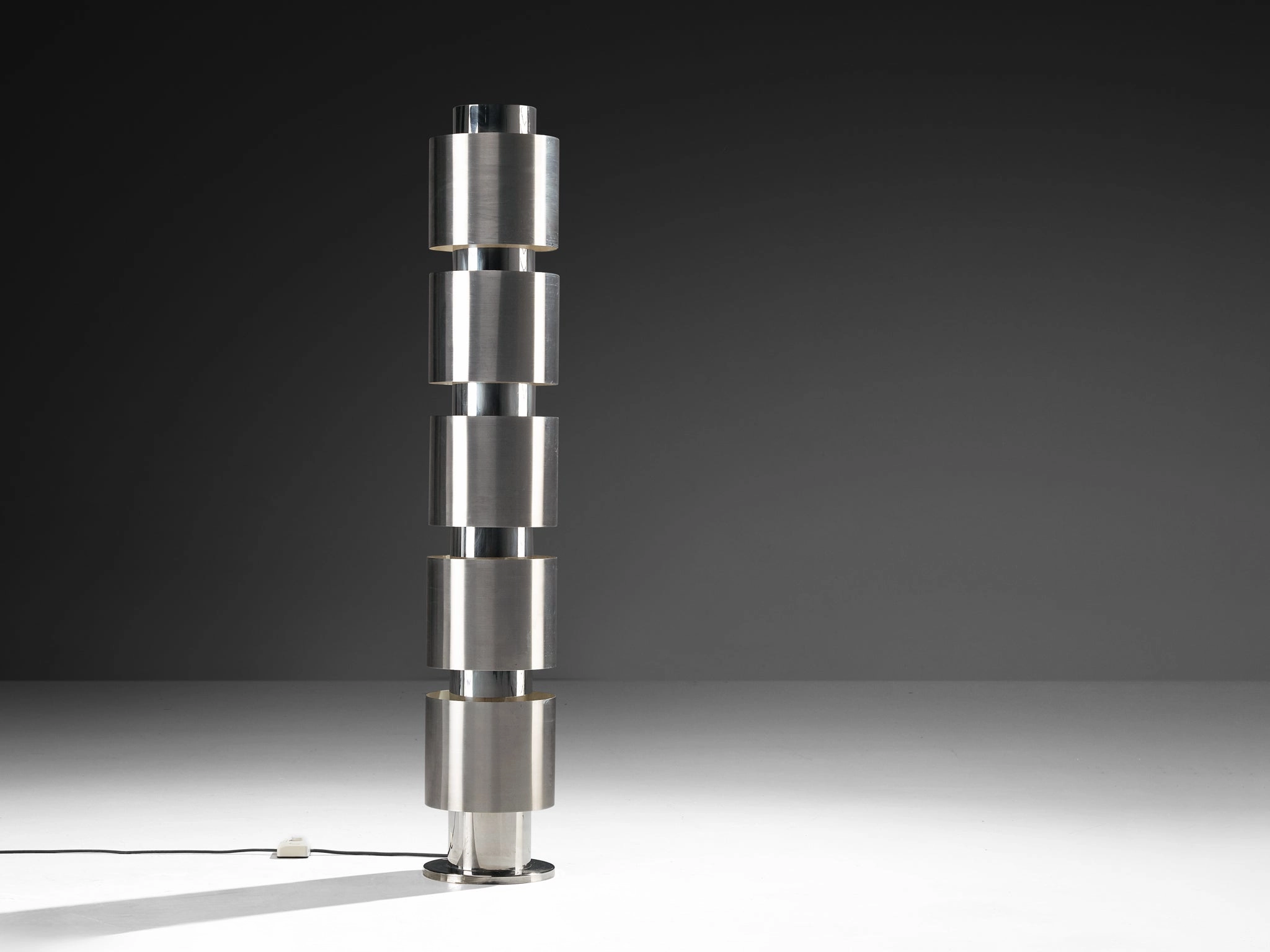Costantino Persiani for Obor 'Calib' Floor Lamp in Stainless Steel