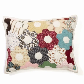Cottage Home Flower Patchwork Cotton 20 x 26 Sham pillowcases,cotton pillow covers,bed linen
