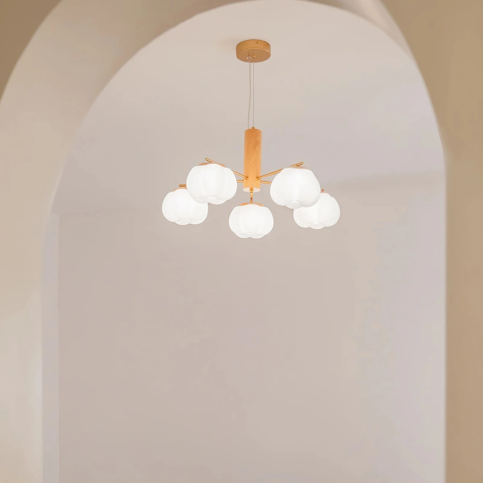 Cotton Balls Chandelier