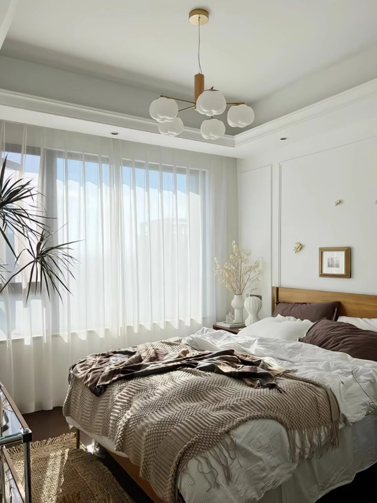 Cotton Balls Chandelier