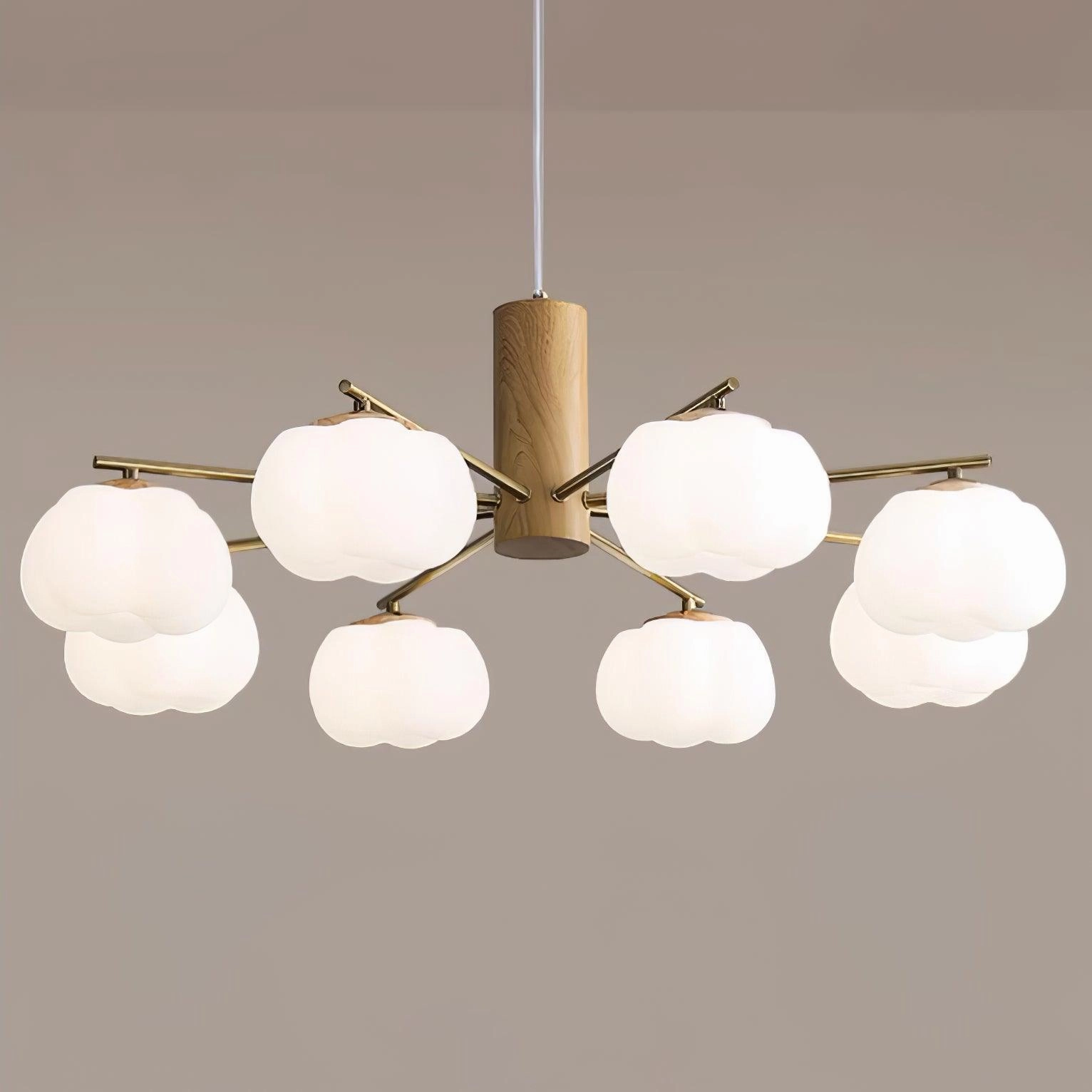 Cotton Balls Chandelier
