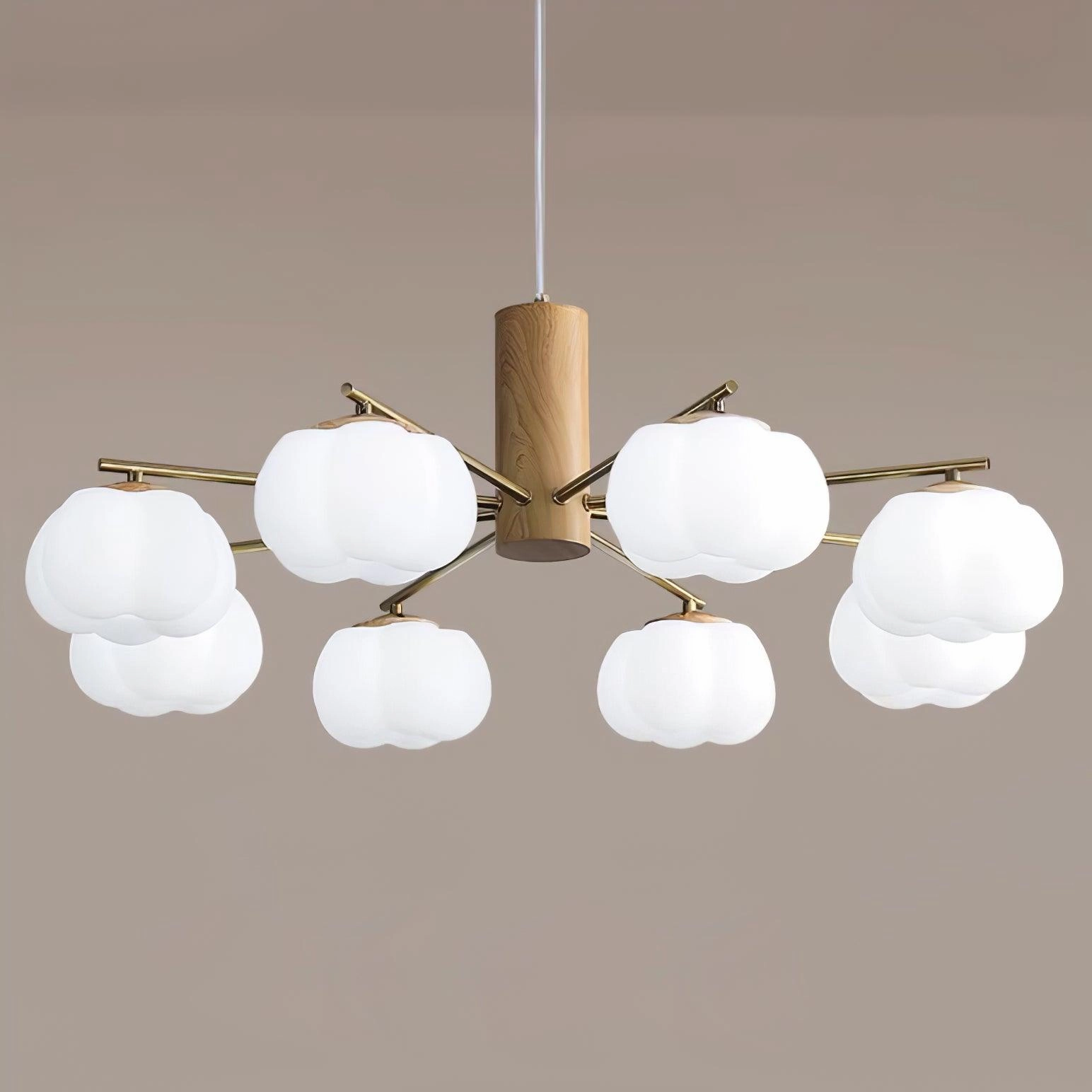 Cotton Balls Chandelier