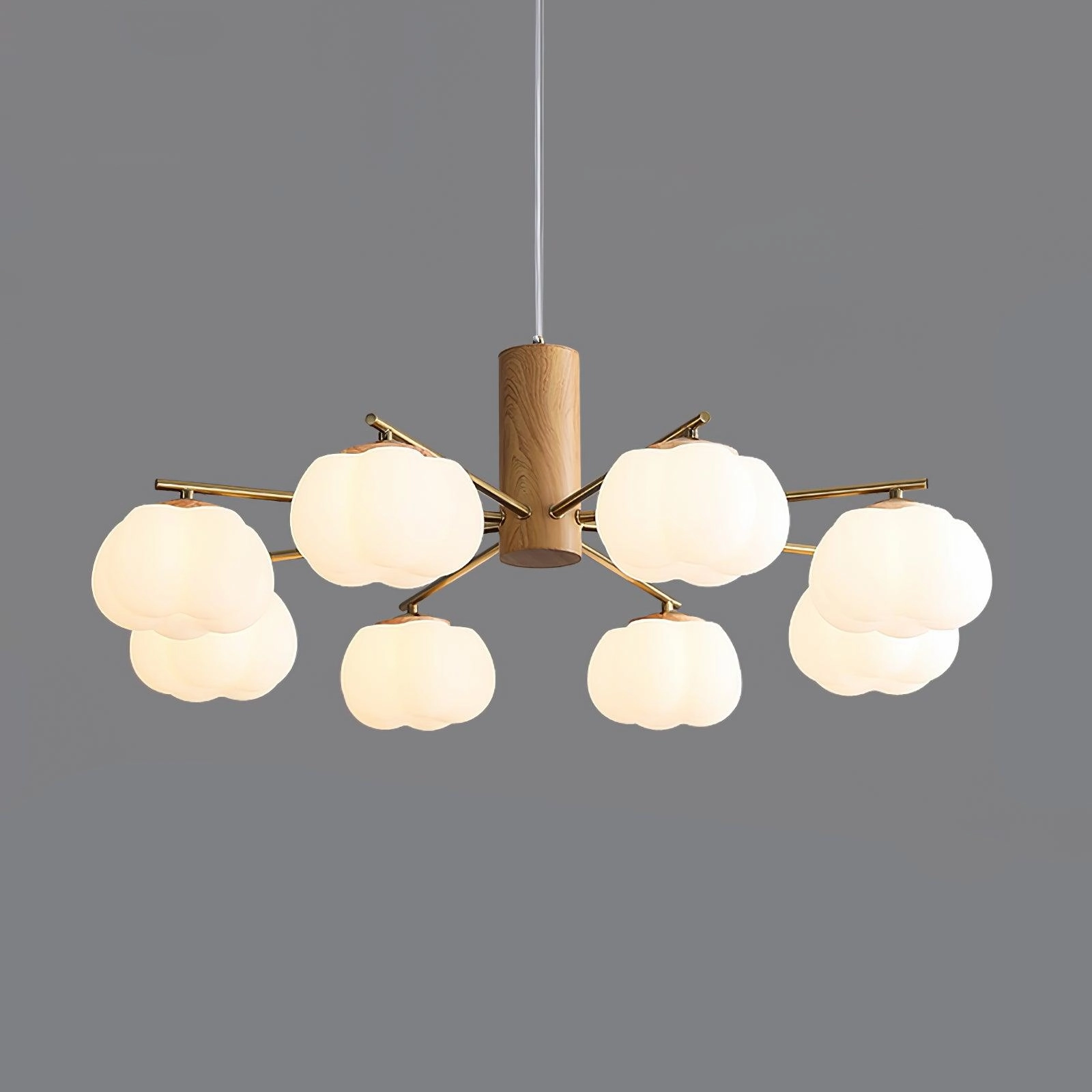 Cotton Balls Chandelier