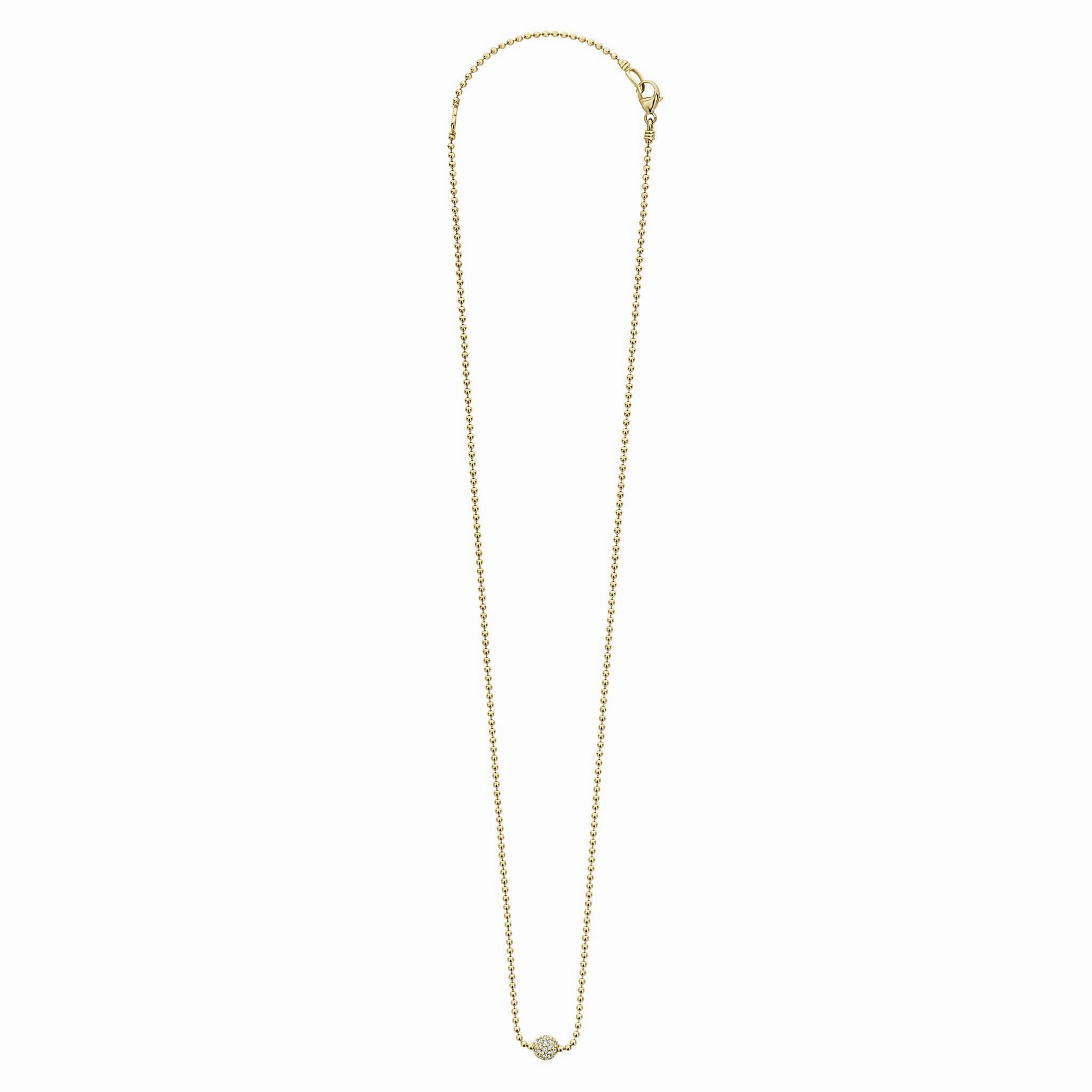 Covet Gold Diamond Sphere Necklace