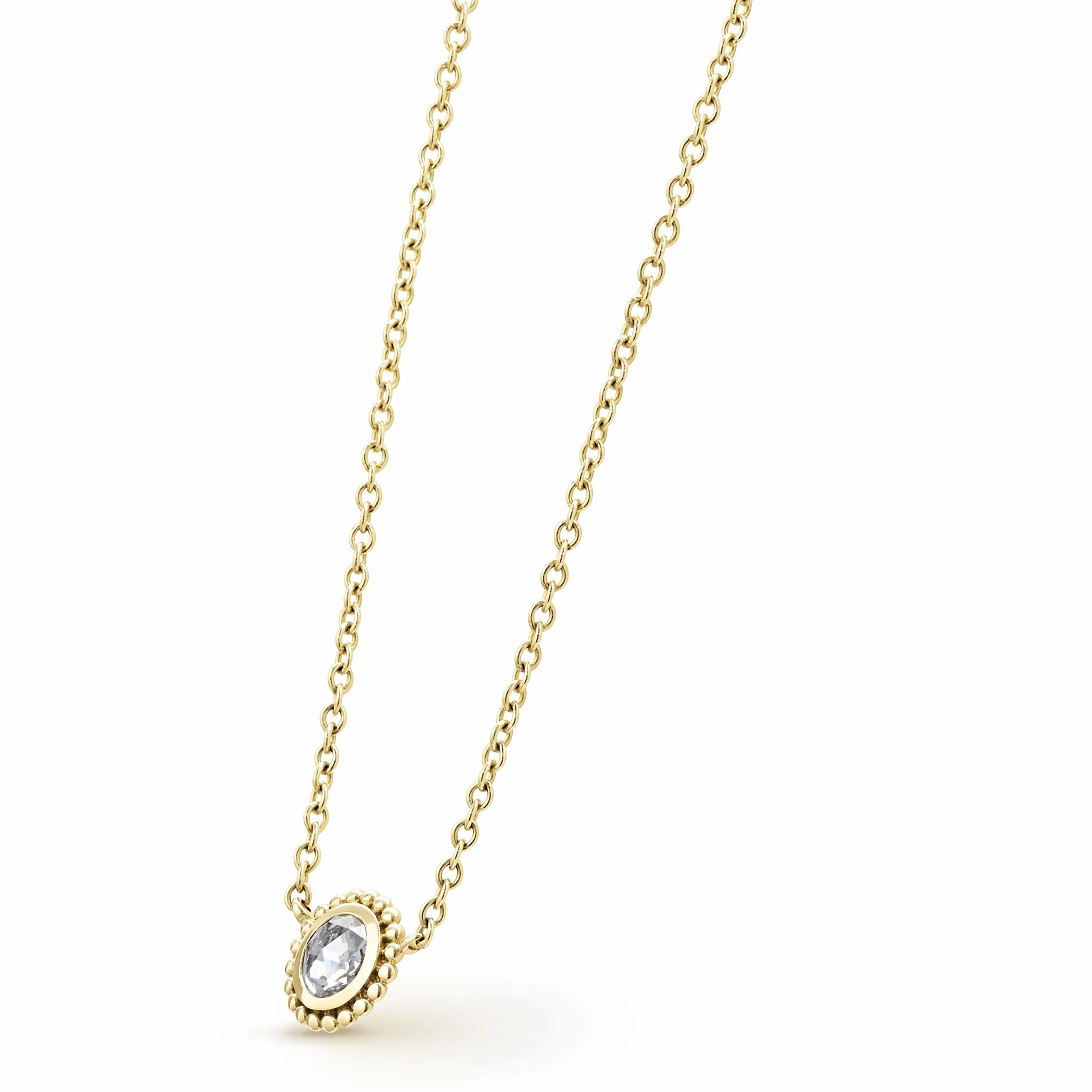 Covet Large Rose Cut Diamond Necklace