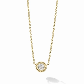 Covet Large Rose Cut Diamond Necklace