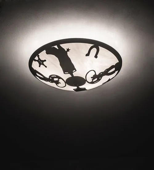 Cowboy Lighting Flushmount patio chat set, outdoor furniture set