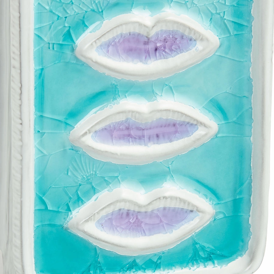 Crackled Glass Lips Vase | Jonathan Adler Menagerie