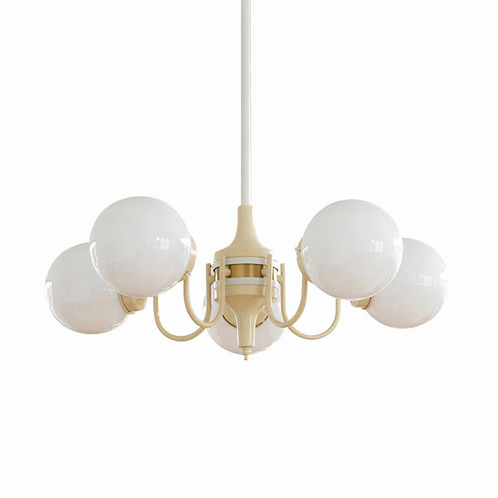 Cream Ball Chandelier