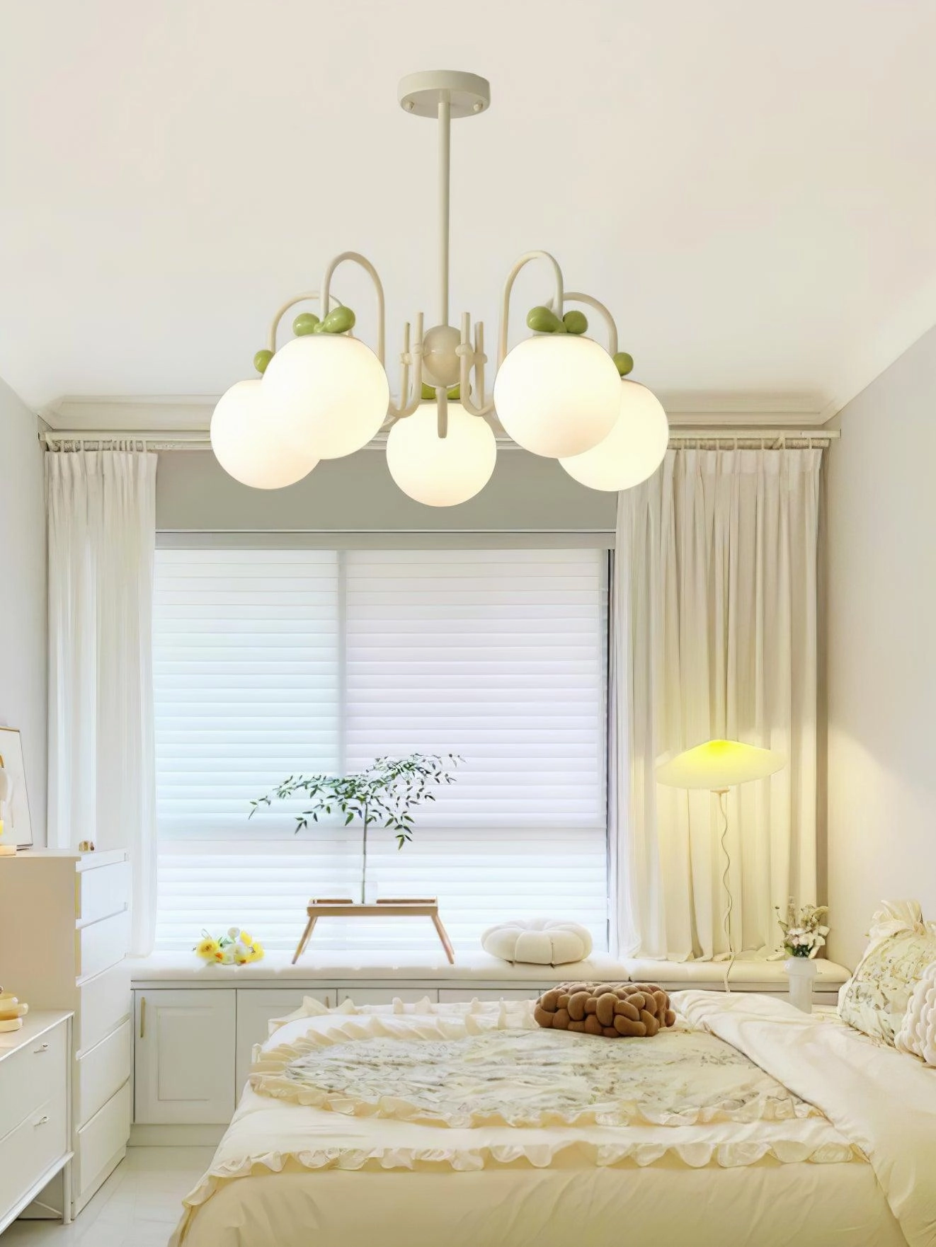 Cream Cherry Chandelier