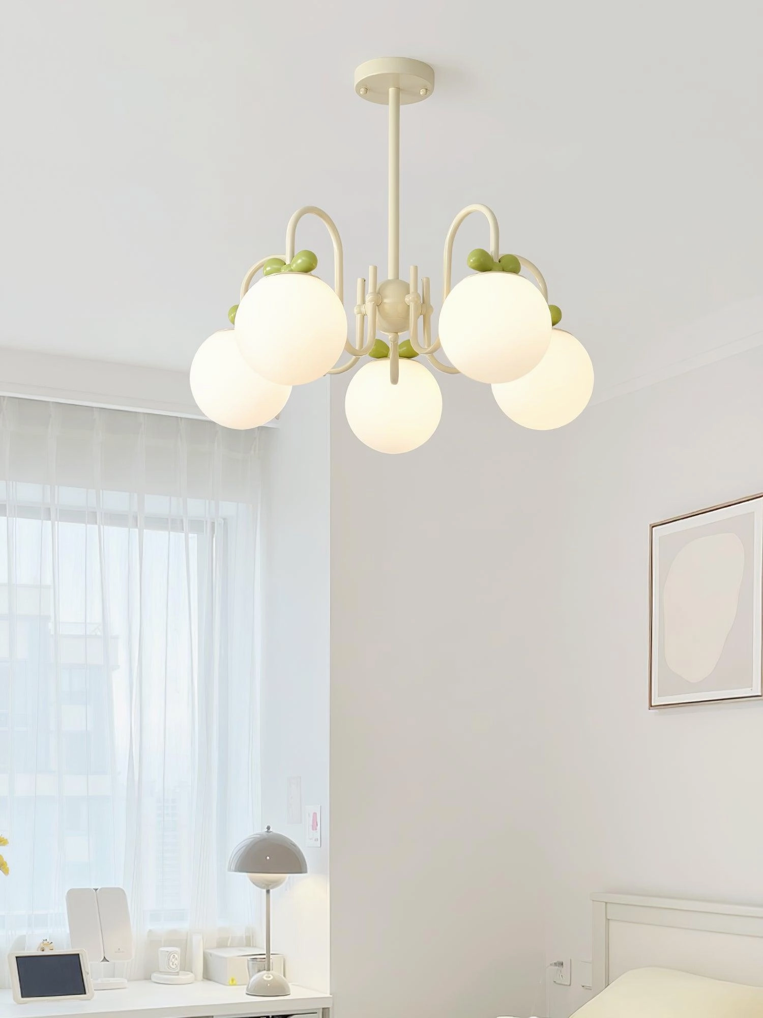 Cream Cherry Chandelier