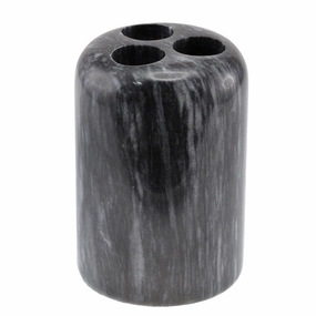 Creative Home Spa Collection Black Marble Toothbrush Holder, Tooth Brush Holder Toothbrush Holder,Bathroom Organizer
