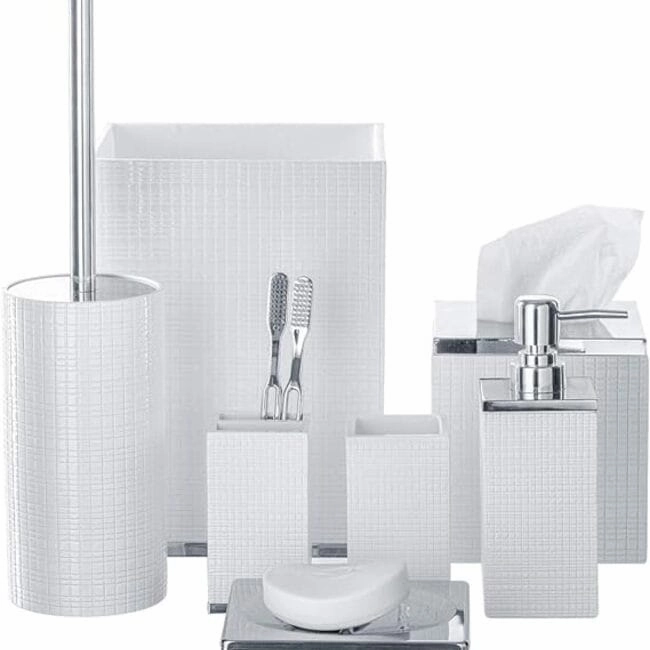 Creative Scents Estella White Toothbrush Holder
