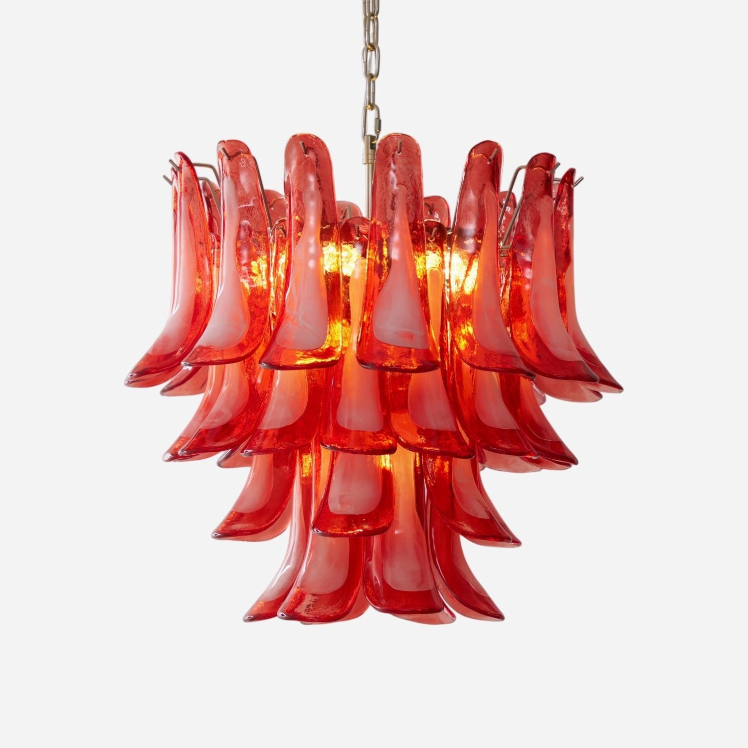 Crimson Glass Murano Petals Chandelier chandelier,ceiling light,decorative lighting