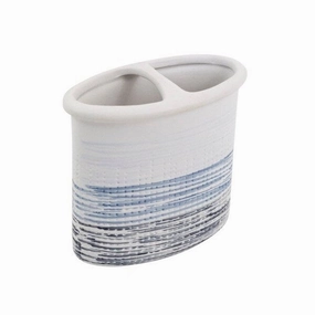 Croscill Nomad Blue Stripe Toothbrush Holder Toothbrush Holder,Bathroom Organizer
