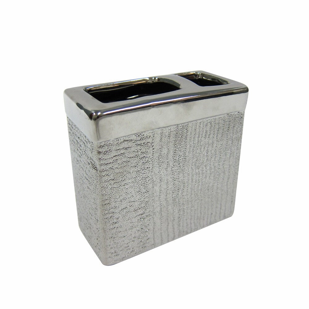 Croscill Roebling Stripe Toothbrush Holder Toothbrush Holder,Bathroom Organizer