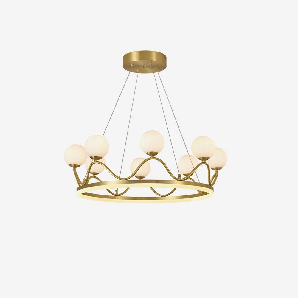 Crown Brass Chandelier