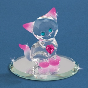 Crystal Kitty Decorative Mirror,Home Decor Mirror