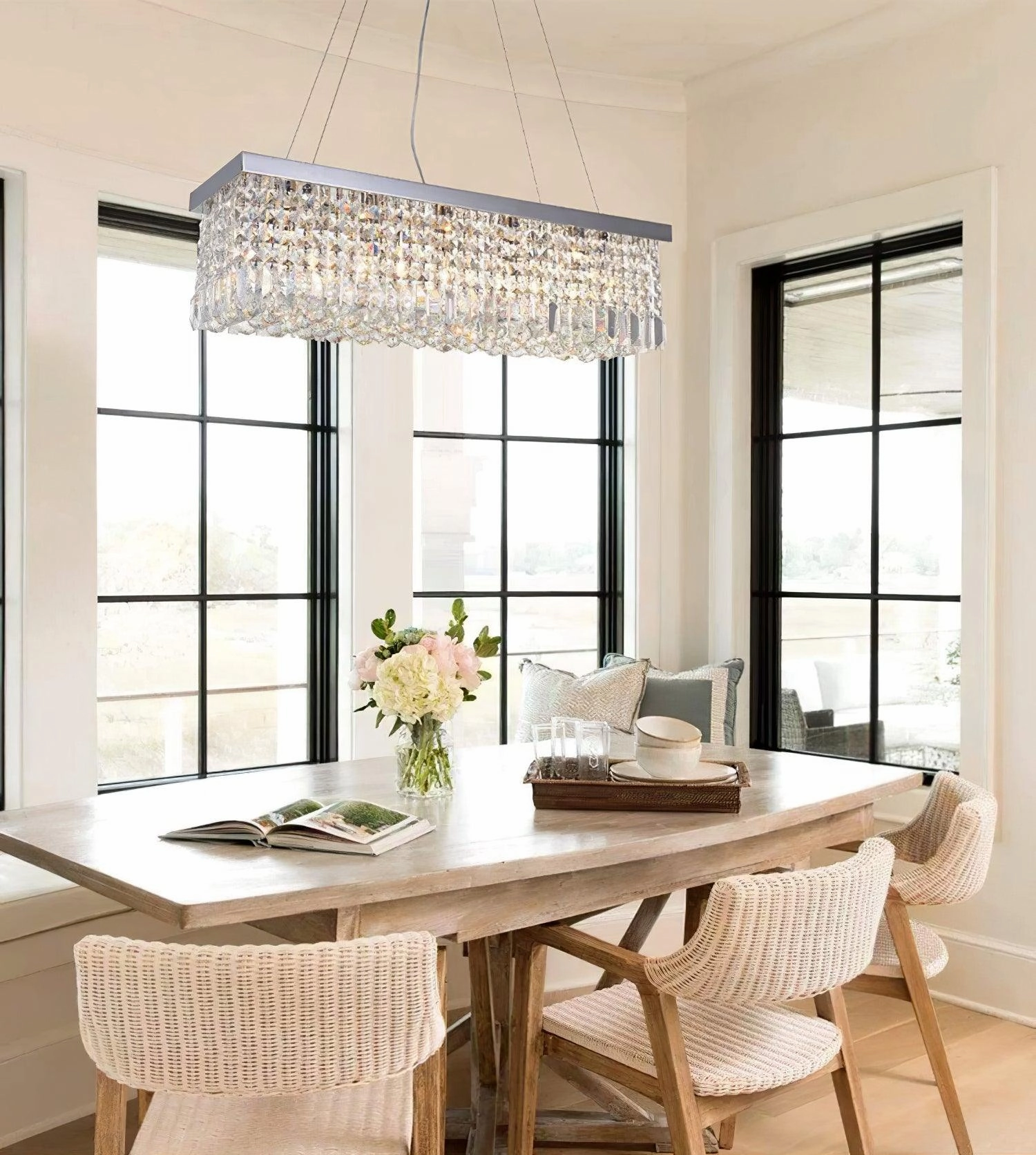 Crystal Raindrop Chandelier