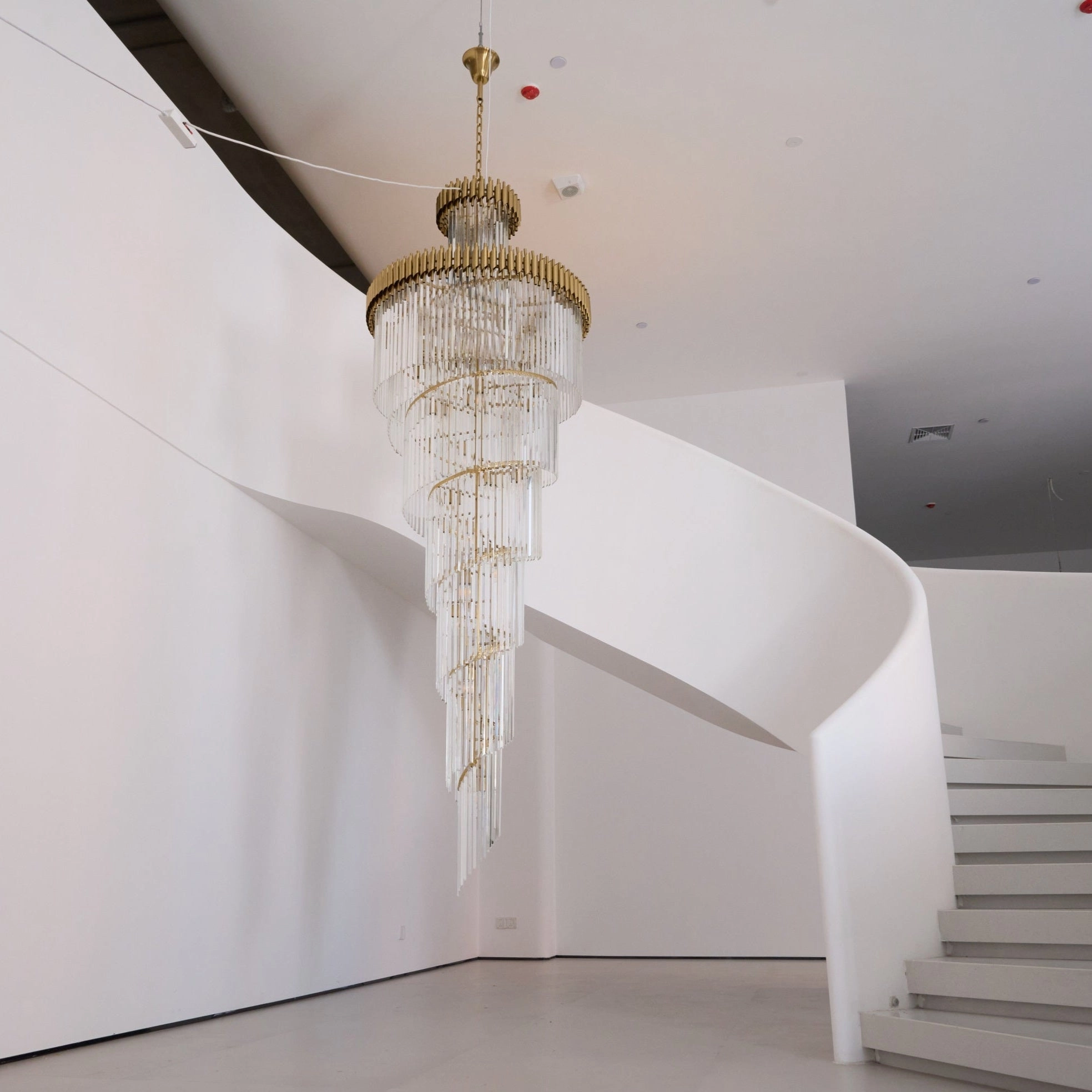 Crystal Spiral Chandelier