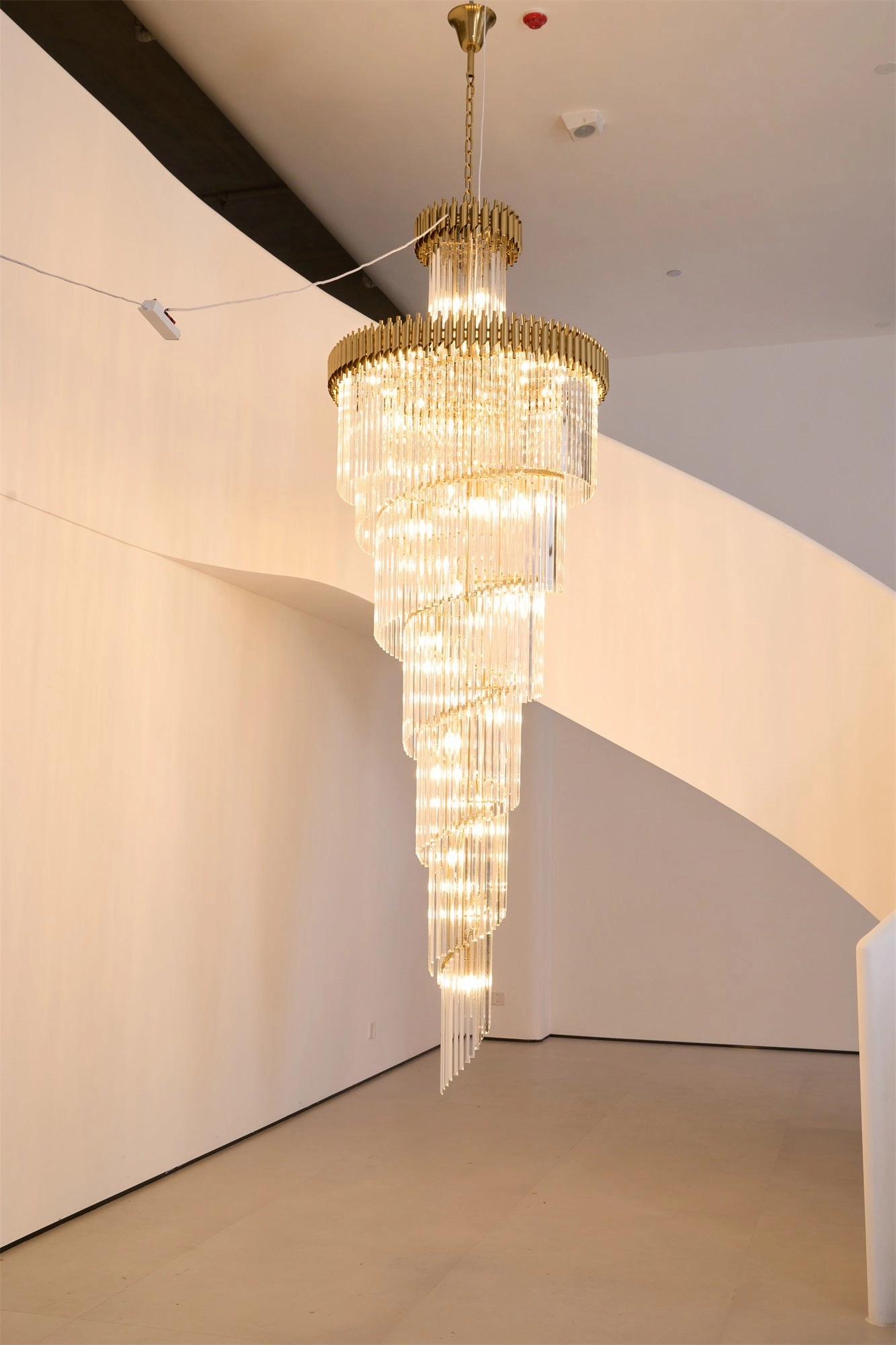Crystal Spiral Chandelier