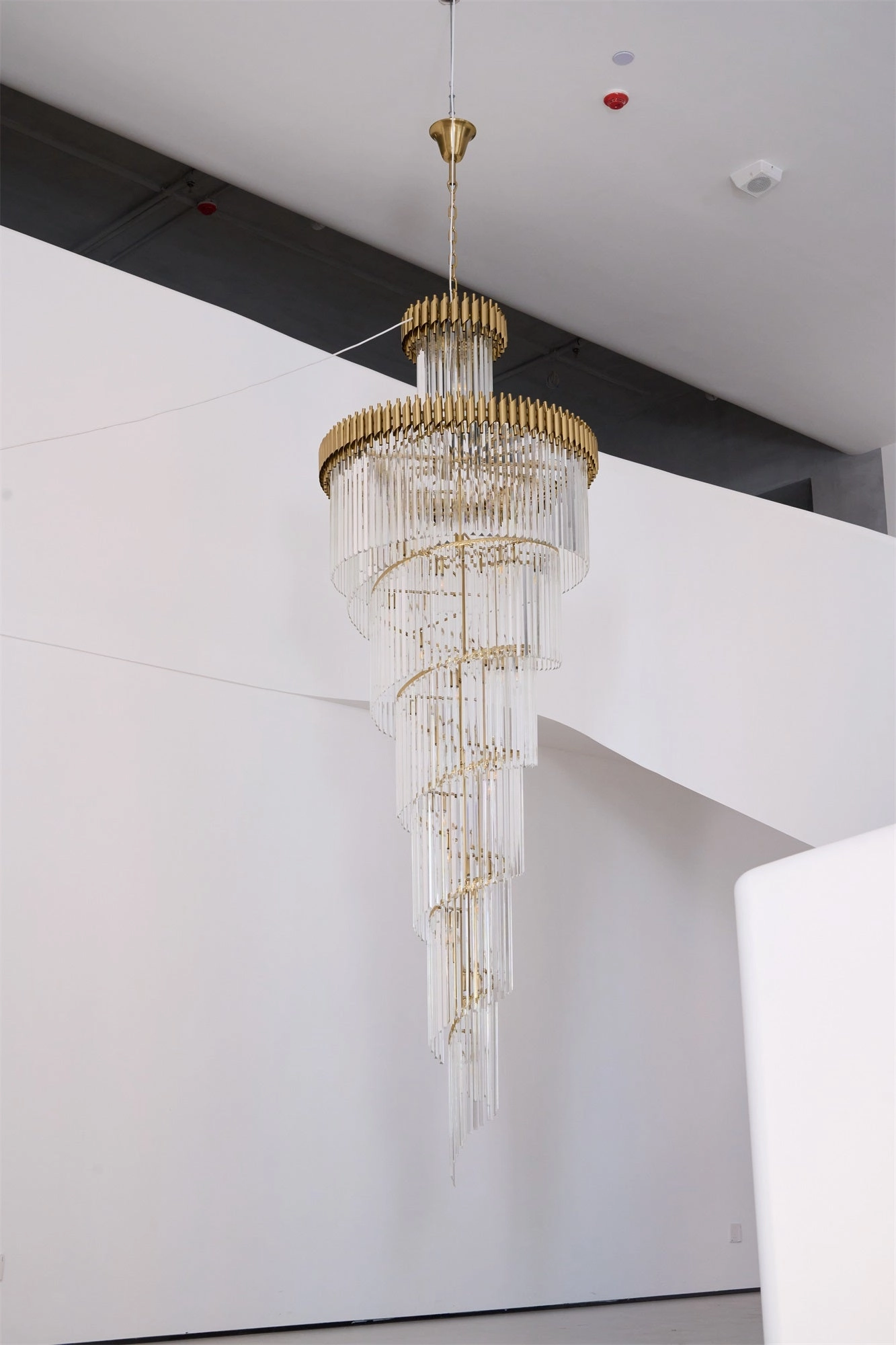 Crystal Spiral Chandelier