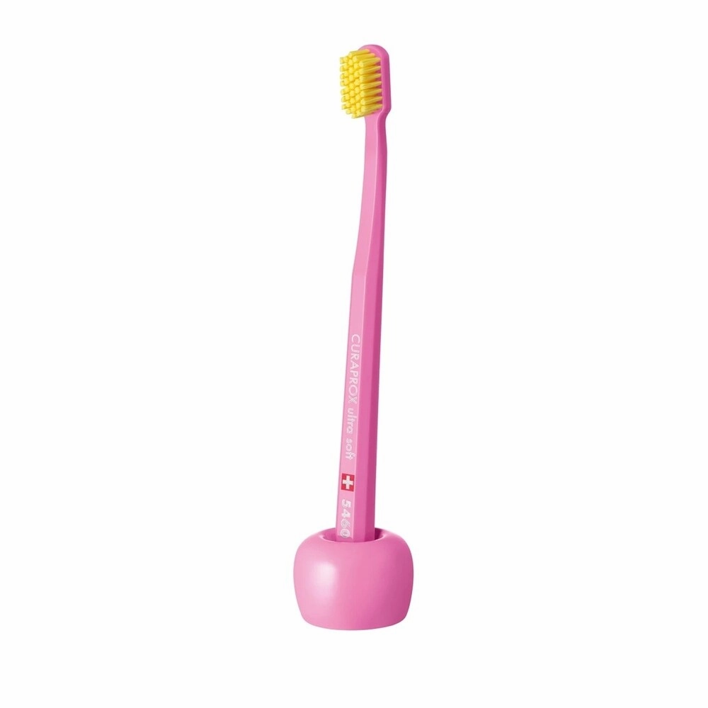 Curaprox Brush Foot Pink Toothbrush Holder Toothbrush Holder,Bathroom Organizer