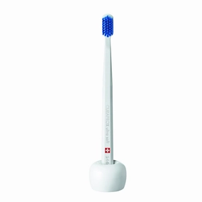 Curaprox Brush Foot White Toothbrush Holder Toothbrush Holder,Bathroom Organizer
