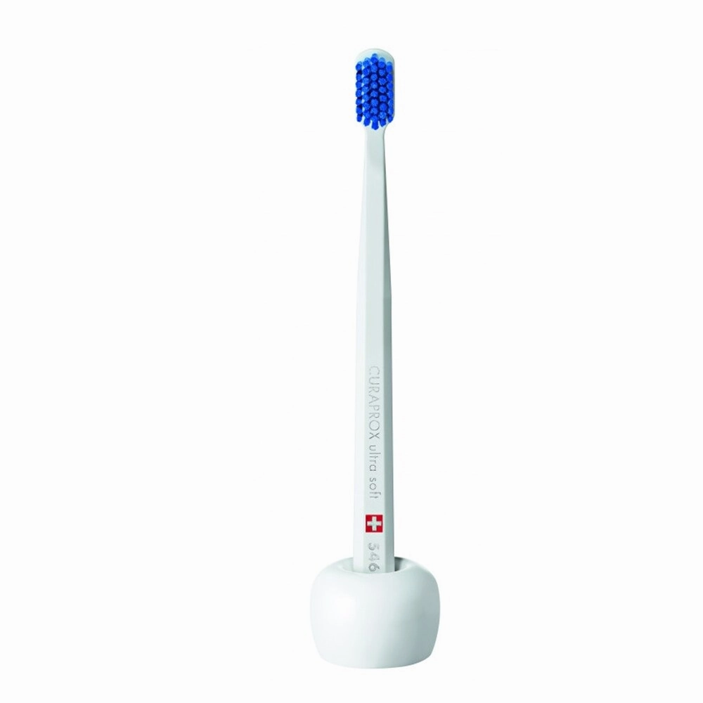 Curaprox Brush Foot White Toothbrush Holder Toothbrush Holder,Bathroom Organizer